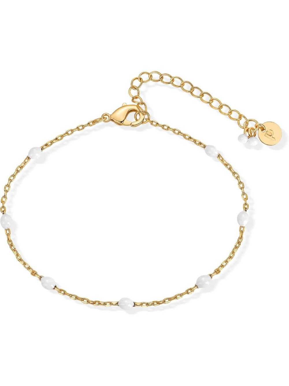 Colorful Dainty Beaded Bracelet for Women, 14K Gold Plated, Trendy Jewelry